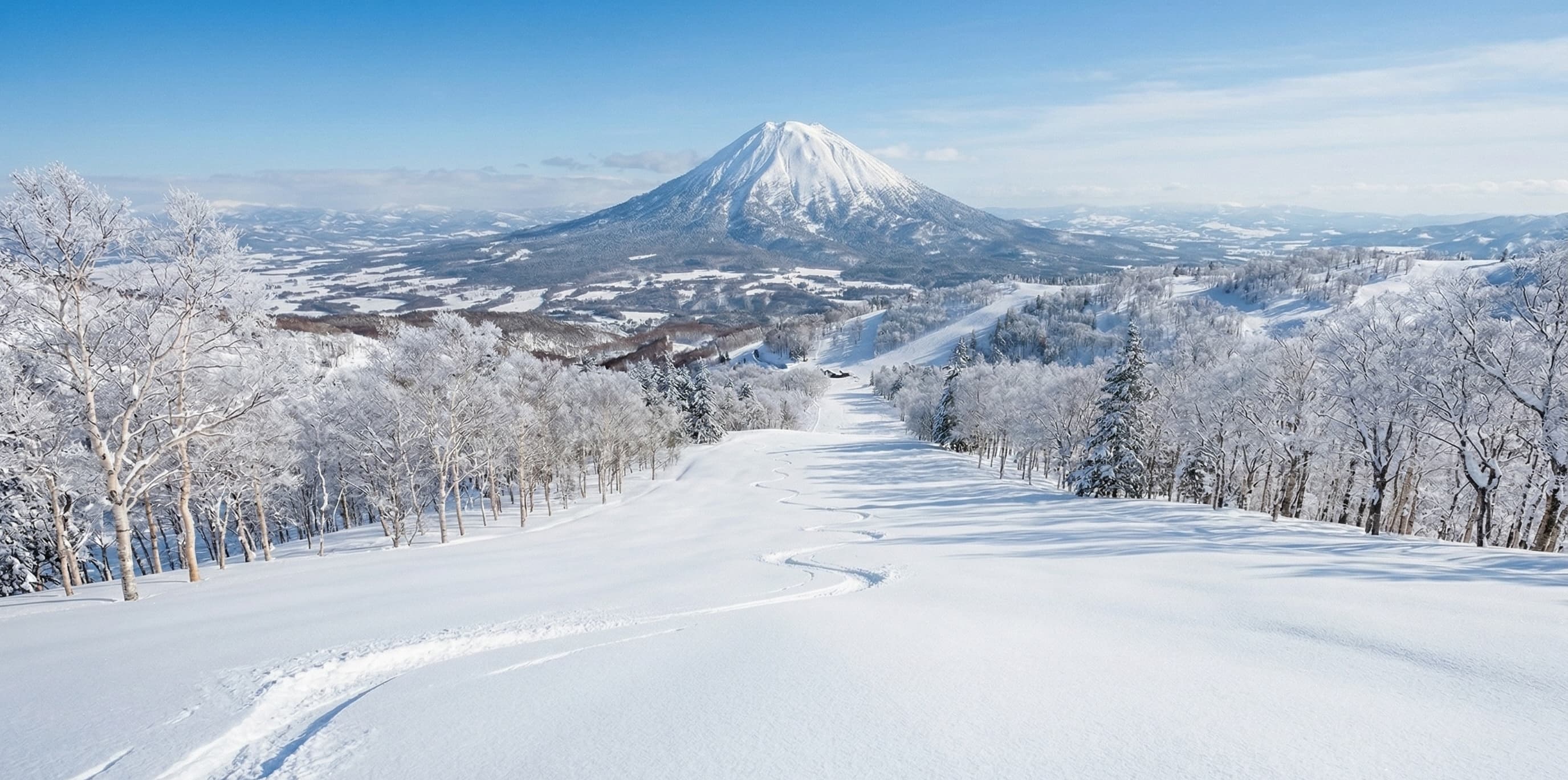 Rusutsu in winter — skiing near Yuki Usagi