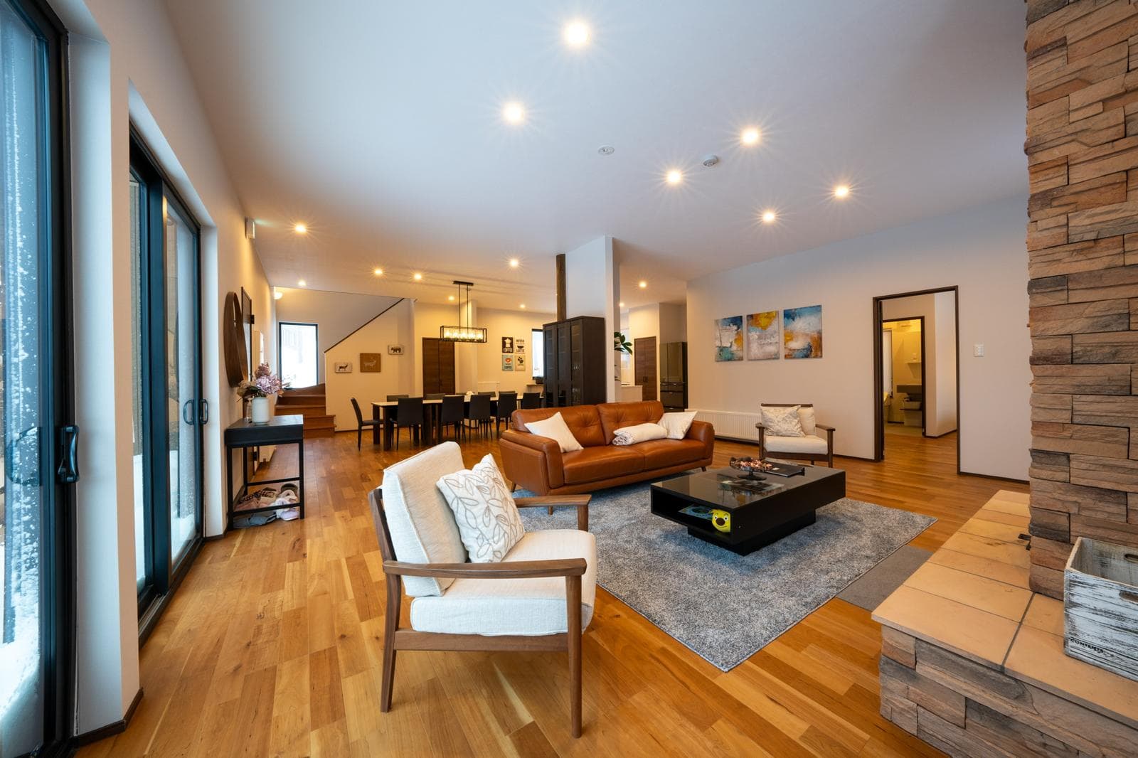 Downstairs living